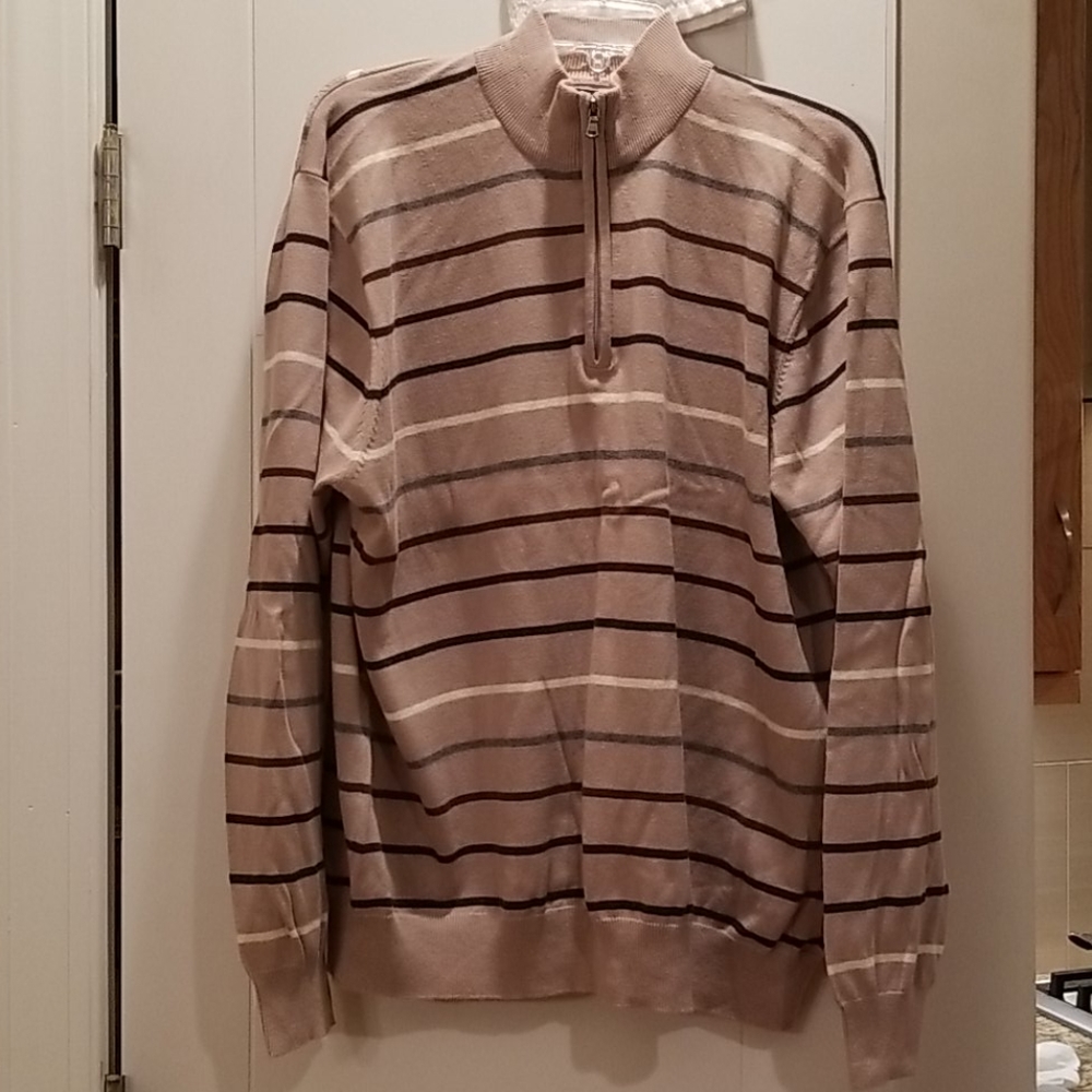 Saddlebred Quarter Zip Cotton Sweater